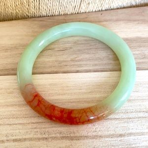 COPY - Ice type natural jade bracelet two-color bracelet